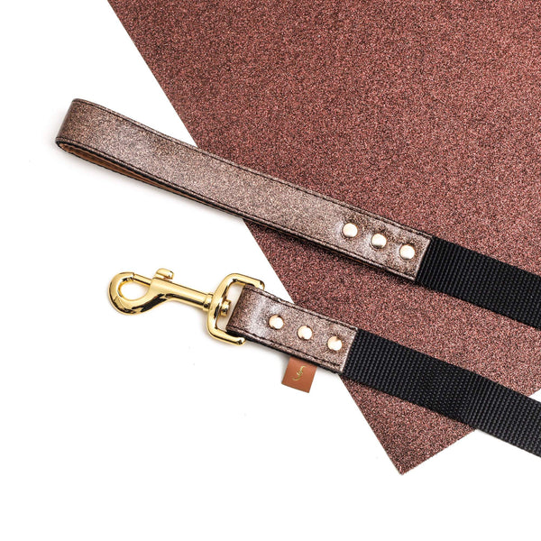 The Sparkling Pup: Glitter Bronze - Leash