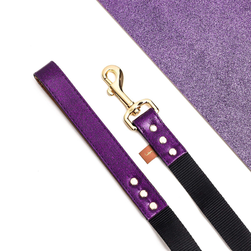 The Sparkling Pup: Glitter Purple - Leash